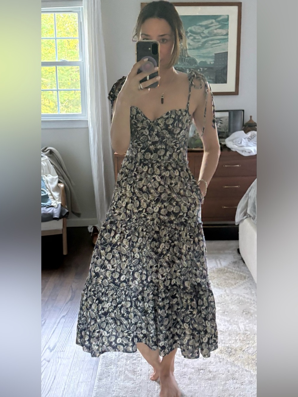 The Westside Rory Tie Shoulder Dress